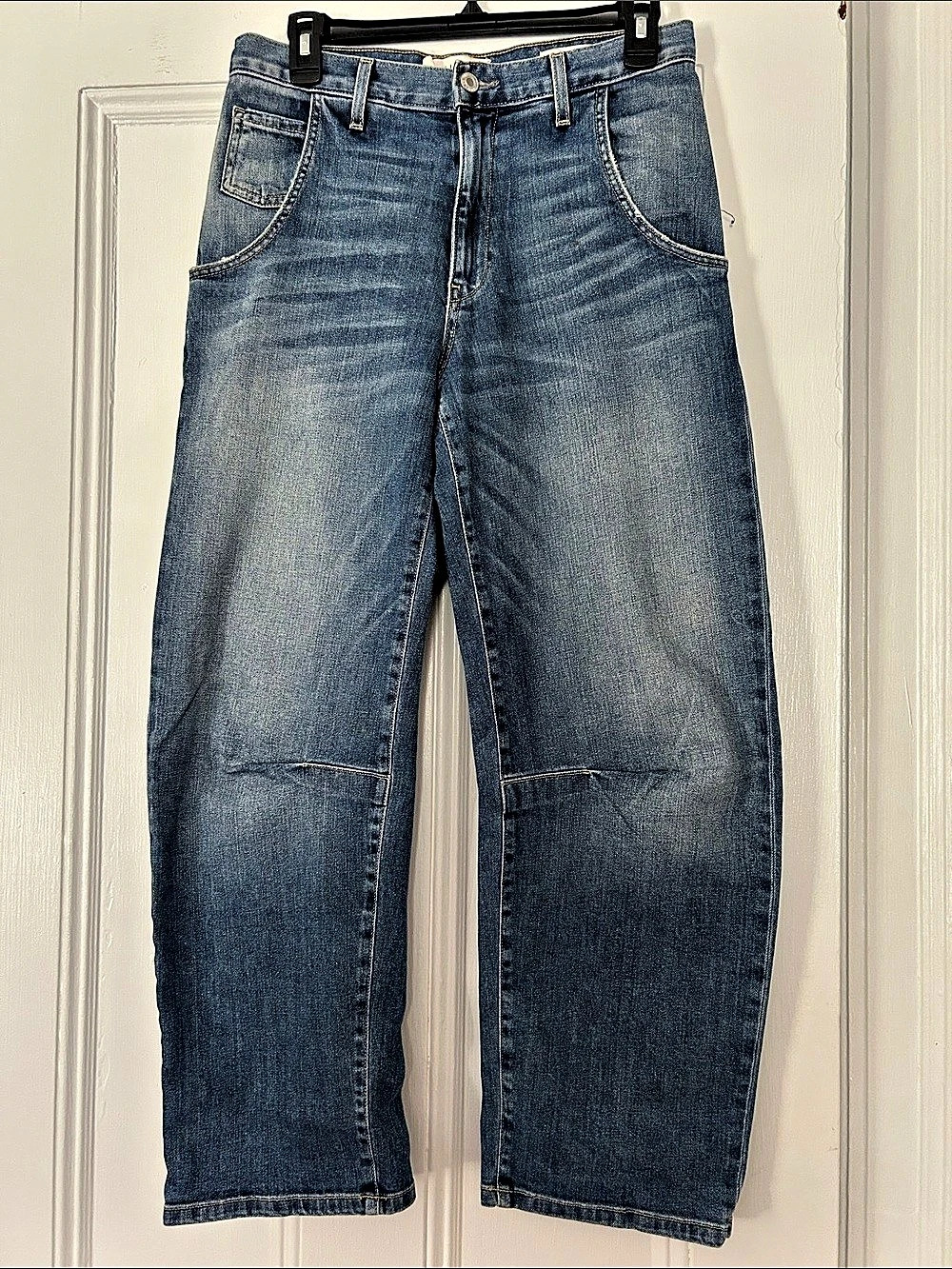 Nili Lotan Emerson Boyfriend Jeans in Blue Waist 25